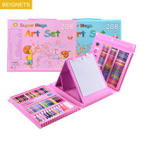 Children Drawing Set Art Painting 42-208Pcs Watercolor Pencil Crayon Water Pen Drawing Board Educational Toys For Kids Gift