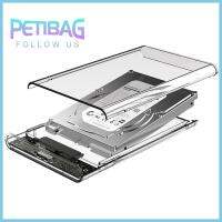 PETIBAG ภายนอกภายนอกอาคาร พร้อมสายชาร์จ USB แบบพกพาได้ 2.5นิ้วค่ะ เคสแบ SATA เคส HDD มือถือ ฮาร์ดไดร์ฟการปิด กล่องใส่ฮาร์ดไดรฟ์