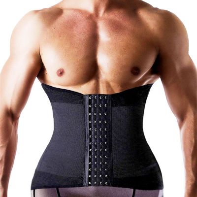 5XL 6XL Men Waist Trainer Back Support Strap Body Shaper Tummy Trimmer Workout Weight Loss Belt Slimming Girdle Corset Shapewear