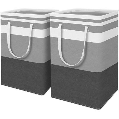 2-Pack Laundry Basket with Extended Handles for Clothes Toys in the Dorm and Family