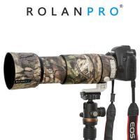 ROLANPRO ซองสำหรับแคนน่อนอุปกรณ์ป้องกันเลนส์ฝนกันน้ำ EF 100-400มม. F4.5-5.6 L IS II เคสโทรศัพท์กันกระแทกลายพราง S