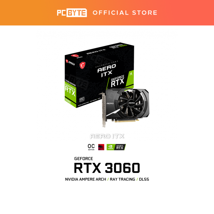 MSI GeForce RTX 3060 AERO ITX 12G OC Graphic Card | Lazada