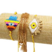 ZHONGVI MIYUKI Beads Bracelet Turkish Evil Eye Pulseras Mujer Joyeria Heart Bracelets Mexican Jewelry Women Tassel Armband