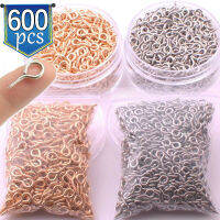 300-600ชิ้นมินิสกรูตา Pins โลหะ Eyepins ตะขอตาไก่สกรูเกลียวจี้ตะขอพบเครื่องประดับสำหรับการทำ DIY 810มิลลิเมตร