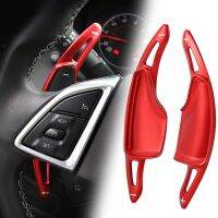 2PCS/Pair Aluminum Steering Wheel Paddle Shifter Extension for Chevrolet Camaro 2017 2018 2019 Chevy C7 Corvette 2015-2019 (Red)