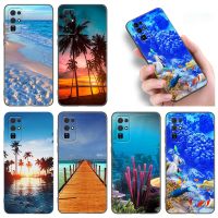 Nana Ko เคสโทรศัพท์ชายทะเล,สำหรับ Huawei Nova 5T 7 8 9 7i 8i Honor 30S 50 70 Mate 10 20 Lite 40 Pro Plus ที่ครอบสีดำนุ่ม SE