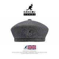 Original 2023 KANGOL ขนสัตว์ Berets หมวกผู้ชายผู้หญิงหมวกขนสัตว์แฟชั่นสุภาพสตรีสีทึบสบายๆหมวกฤดูหนาวฤดูใบไม้ร่วงและฤดูหนาว Bonnets