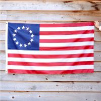 free shipping 90x150cm 13 Stars US USA 1777 American Betsy Ross Flag Red White and Blue Historical Polyester Flag For Decoration
