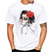 Teehub Fashion Day Of The Dead Men T-shirt Short Sleeve Tshirts O-neck Cool Tops Sugar Skull  Tees - T-shirts - AliExpress