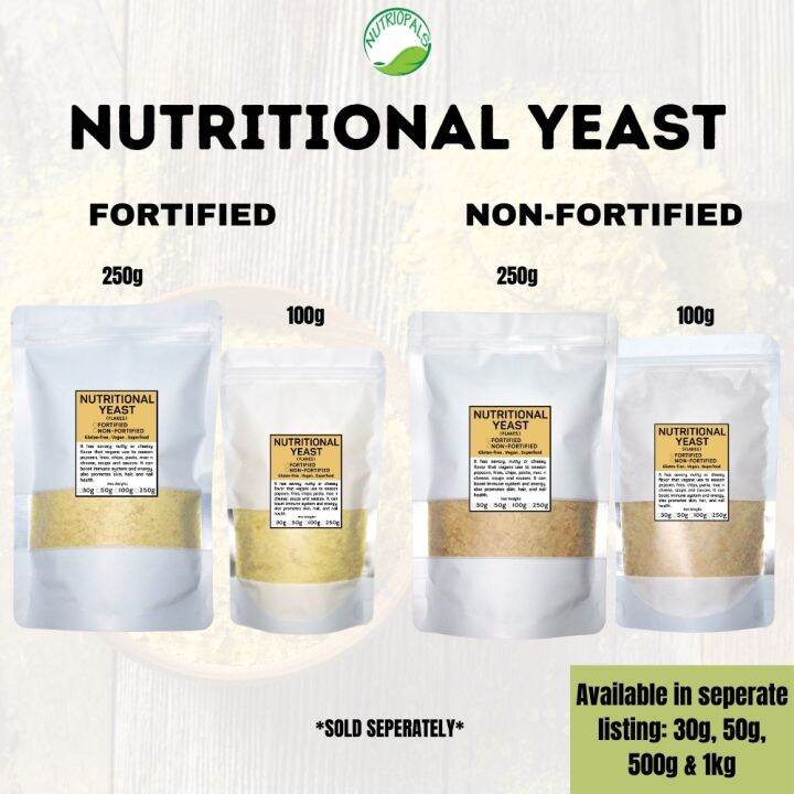 NUTRITIONAL YEAST (Fortified and Nonfortified) Keto Low carb approved