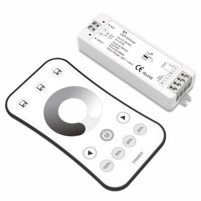 【Worth-Buy】 รีโมทควบคุมใหม่12V Rf สลัวไร้สาย Dc5-36v ระยะไกลแรงดันคงที่ Cv ตัวรับสัญญาณ5050 3528แถบสวิตช์เปิดปิด