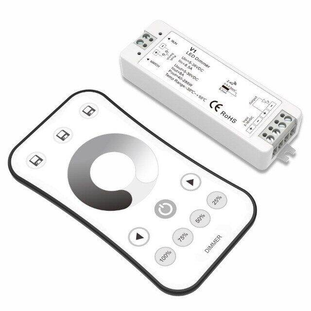 worth-buy-รีโมทควบคุมใหม่12v-rf-สลัวไร้สาย-dc5-36v-ระยะไกลแรงดันคงที่-cv-ตัวรับสัญญาณ5050-3528แถบสวิตช์เปิดปิด