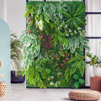 Artificial Plants Grass Wall Panel  Boxwood Hedge 16X24in Faux Eucalyptus Greenery Backdrop Suitable For Outdoor Indoor Garden