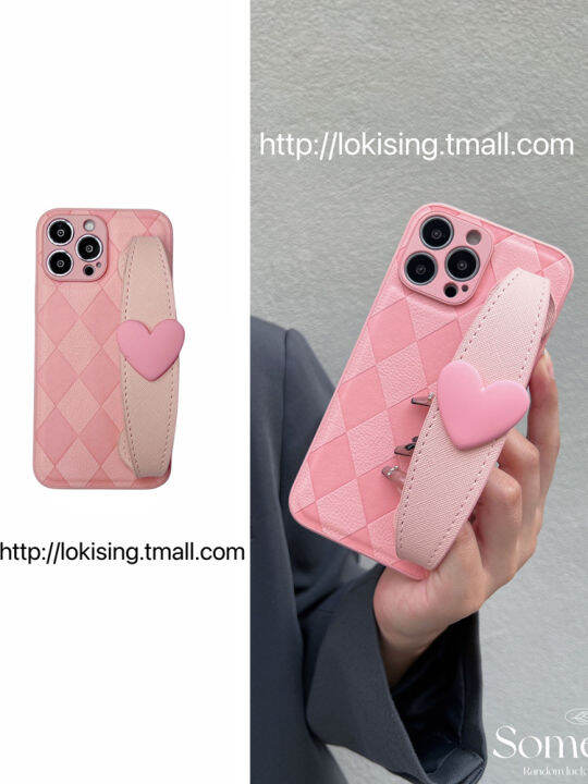 สเตอริโอ-linger-case-สำหรับ-iphone14promax-love-wristband-กรณีโทรศัพท์สำหรับ-iphone11-หนังสีชมพูเอียงสายคล้องไหล่กรณีโทรศัพท์สำหรับ-iphone13pro-หนังสีชมพูสายรัดข้อมือกรณีโทรศัพท์สำหรับ-iphone12promax