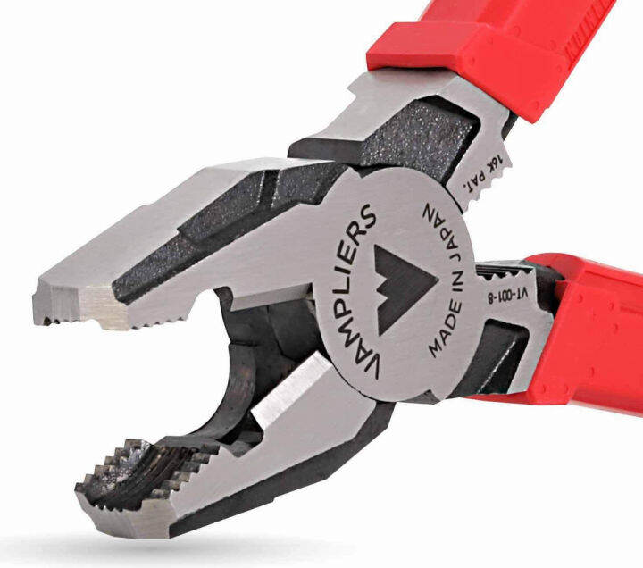VAMPLIERS VT0018. 8" PRO Linesman Pliers, Screw Extractor Pliers to