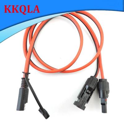 QKKQLA Dc Sae Connector Cable To Solar Panel Power Adapter Wire Extension Cord Plug Sae 2 Pin Battery 12Awg Copper 12V 48V