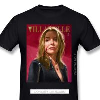 เสื้อยืด ผ้าฝ้ายแท้ พิมพ์ลาย Villanelle Painted Portrait Premium Fleabag British Tv Series สีดํา สไตล์ฮาราจูกุ สําหรับผู  R7GI