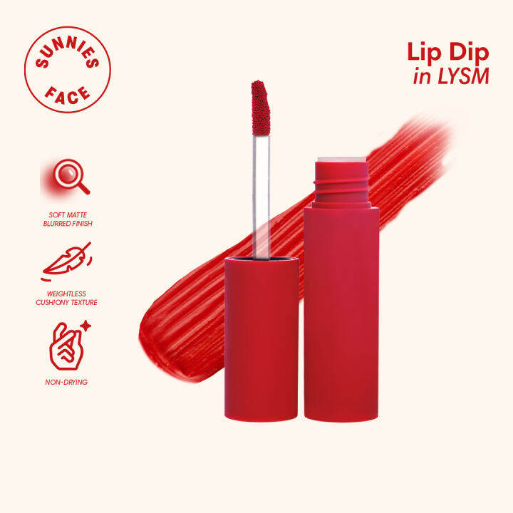 Sunnies Face Lip Dip [Whipped Matte Liquid Lipstick] (LYSM) | Lazada PH