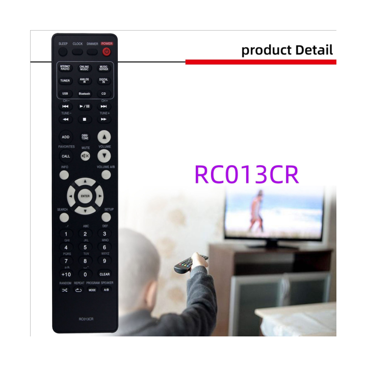 remote-control-rc013cr-replaced-for-marantz-cd-receiver-mcr611-mcr611u-m-cr611-m-cr611u-replacement-accessories