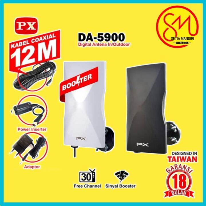 ANTENA TV LED PX OUTDOOR INDOOR BOSSTER FREE KABEL 12 METER DA5900