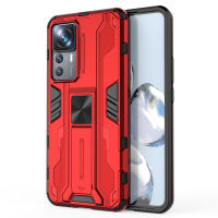 Xiaomi 12T/12T Pro Case , RUILEAN Slim Lightweight Double Layer Rugged Shockproof and Dropproof Bracket Protective Case