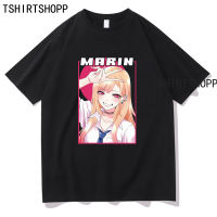 Marin Kitagawa T Shirt Men Harajuku Graphic Cotton Anime My Dress Up Darling T-Shirt Manga Sono Bisque Doll Wa Koi Wo Suru Tees