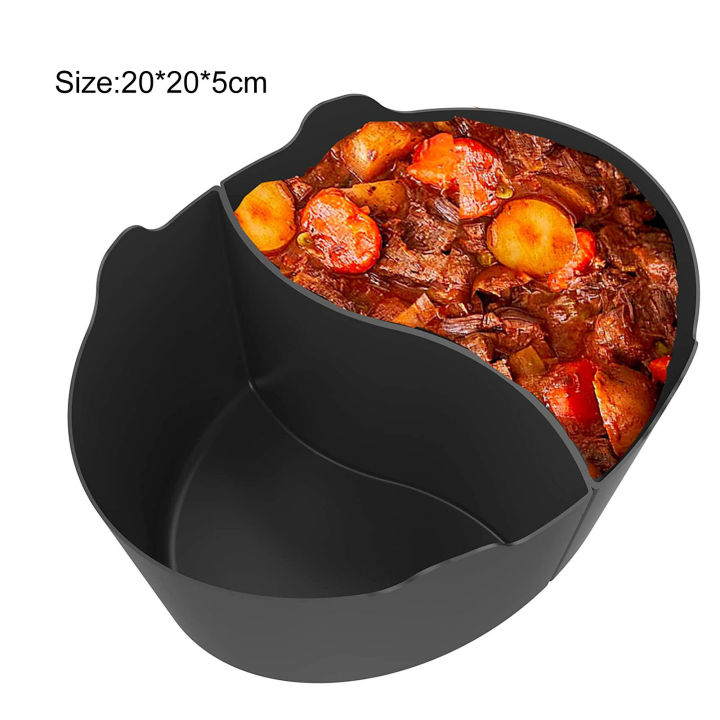 Slow Cooker Accessories Pot Insert Divider Silicone Liners For 6-8