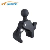 Motorcycle Bicycle Handlebar Rail Mount Clamp with 1 inch Ball Mount for Gopro Action Camera Clamp Mount Clip+Dual Socket Arm