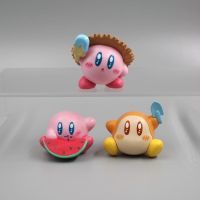 {Toy City} 3ชิ้น/เซ็ตการ์ตูนอนิเมะดาว Kirby ฤดูร้อนสุดเจ๋งน่ารักเครื่องประดับตกแต่ง Waddle Dee วัสดุ DIY ของเล่นเด็กผู้หญิงตุ๊กตาขนาดมินิที่น่ารัก