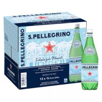 San Pellegrino Sparkling Mineral Water 1000 ml (PET) 12 ขวด น้ำแร่อัดแก๊สธรรมชาติ ขนาด 1000 ml ขวดพลาสติก 12 ขวด