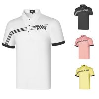 Pxg Golf Clothing Loose Quick-Drying Mens Lapel Short-Sleeved T-Shirt polo Shirt Summer Sports Breathable Top Comfor