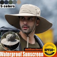 Drawstring Hats Purpose Wide Brim Caps Men Outdoors Fishing Mountaineering Hat