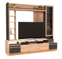 SE FURNITURE ชุดโฮมเธียรเตอร์ HAVANA 240 Cm // MODEL : HT-2401 ดีไซน์สวยหรู สไตล์เกาหลี 4 บานเปิด สินค้ายอดนิยม แข็งแรงทนทาน ขนาด 240x60x220 Cm