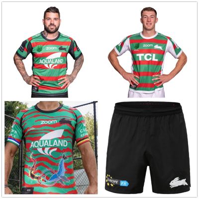 High quality NRL Rugby Jersey 2021 Australia Rabbitohs Home Away Rugby Shirt INDIGENOUS Jerseys Shirts