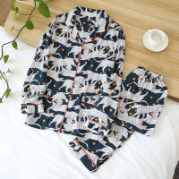 Womens Pajamas Set V Neck Design Luxury Cross Letter Fashion Print Sleepwear Silk Like Female Home Kawaii Clothes Nightwear