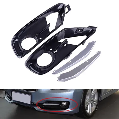 Front Bumper Fog Light Grille Cover Trim Fit For-BMW 3 Series F30/F31 2012-2015 51117300739 51117300740