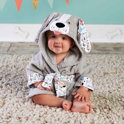 【jw】◄✁☍  Unicorn puppy dog cow  Baby bathrobe with hood Beach bath towel/Rat mice Spa Robe Infant Ponchos