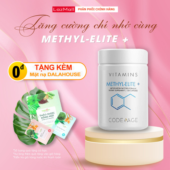 Viên uống bổ não codeage methyl elite+ hỗ trợ ngủ ngon tăng tập trung giảm - ảnh sản phẩm 1