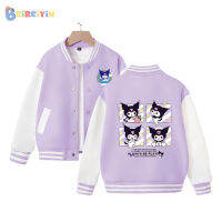 BEIBEIYIN เด็กผู้หญิง,แจ็คเก็ตแฟชั่นลำลองการ์ตูนน่ารัก Jaket Baseball