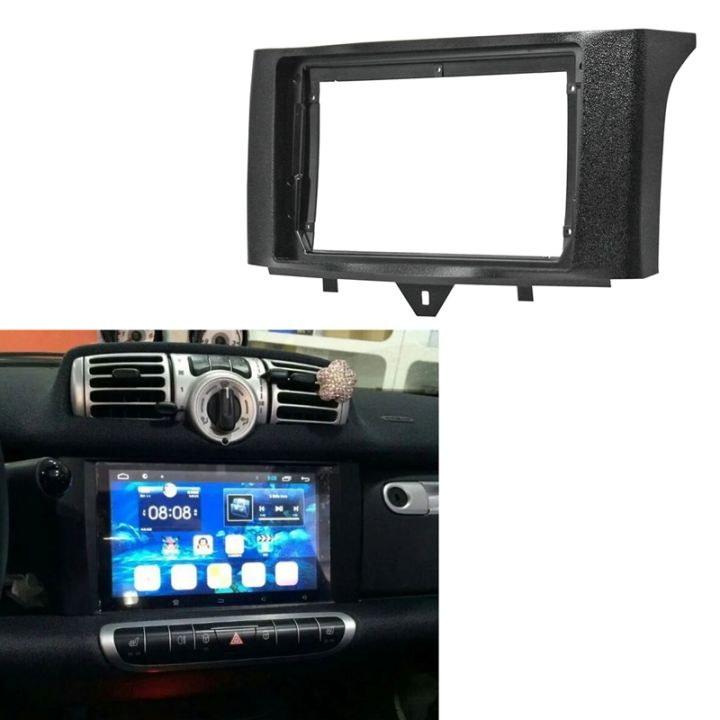 2-din-รถวิทยุ-fascia-สำหรับ-benz-smart-fortwo-2011-2015-dvd-stereo-กรอบแผ่นอะแดปเตอร์ติดตั้ง-dash-ติดตั้ง-bezel