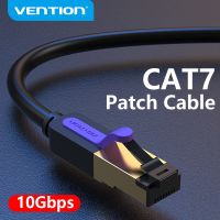 Vention สายเคเบิลอีเทอร์เน็ต RJ 45 Cat7สาย Lan สายเคเบิลเครือข่าย RJ45 STP สำหรับ Cat6สายแพทช์ที่เข้ากันได้สำหรับเราเตอร์ Cat7สายเคเบิลอีเทอร์เน็ต