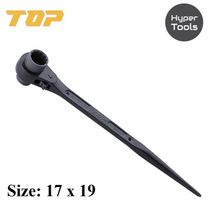 TOP (Japan) Double Ratchet Scaffold Wrench (Size 17x19 / 17x21 / 19x21
