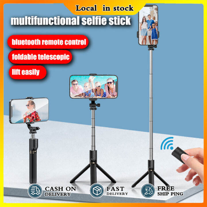 Bluetooth Selfie Stick With Light Selfie Stick Monopod Tripod Remote