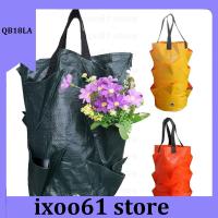 ixoo61 store 3 Gallon PE Fabric Strawberry Planter Grow Bag Planter Pots Garden Wall Hanging Flower Outdoor  Tomato Container