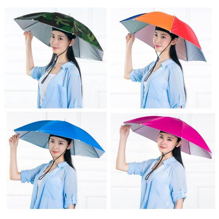 【COD&Ready Stock】Fishing Camping Folding Windproof Sunshade Rain Gear