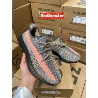 Original YezyB00st 350 V2 “ash stone” รองเท้าผ้าใบลำลองรองเท้าวิ่งกีฬา jogging Walk Shoes