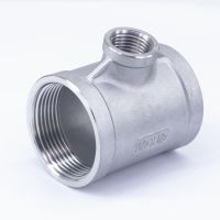 3/4 BSP To 2 BSP Female Thread 304 Stainless Reducing Tee 3 Way Connector Pipe Fitting water oil air