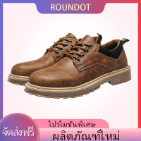 Martin boots รองเท้าหนังย้อนยุคอังกฤษรองเท้าหนังแฟชั่นรองเท้าผู้ชายลำลอง