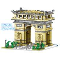 LZ8004 Diamond Architecture France Arc De Triomphe Building Block Toy DIYMirco City Arch Of Triumph Gate Assembly Bricks 2020