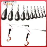 YONGJ Quick Release Casting หมุนได้ 360 องศา Tear Drop Shot Weights Line Sinkers Sinker Hook Connector ตกปลาทังสเตน